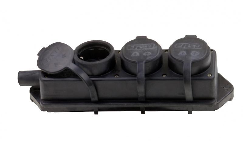 Connectra Contactblok rubber 3-voudig zonder kabel